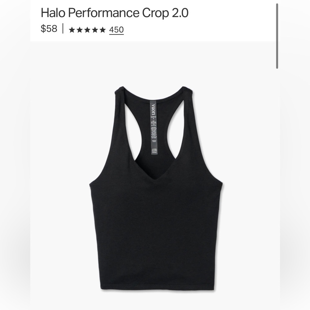 Vuori Black Sleeveless Top